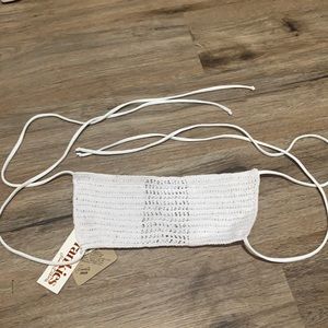 Frankies bikinis Fiona crochet bikini top size XS